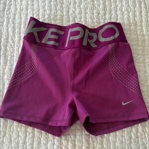 Nike Women's Purple Pro Shorts